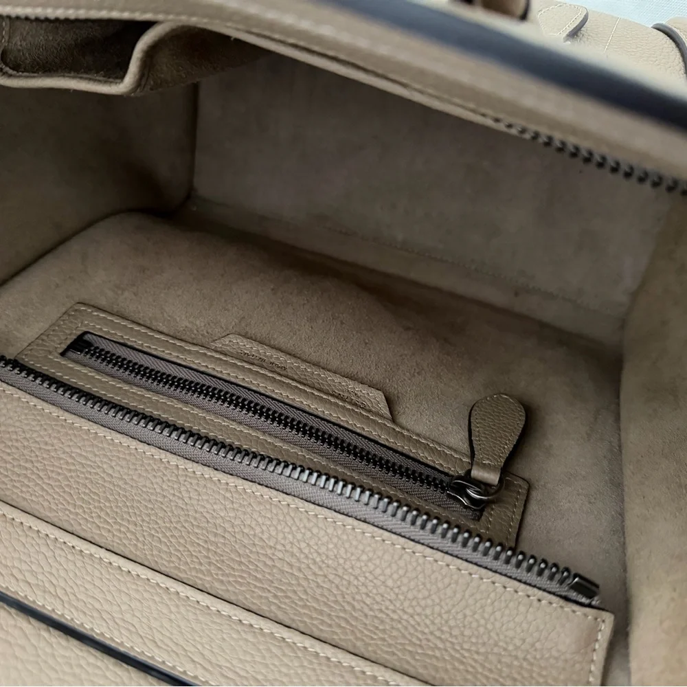 Celine Grained Leather Phantom Medium Luggage in Greige - Picture 7 of 12